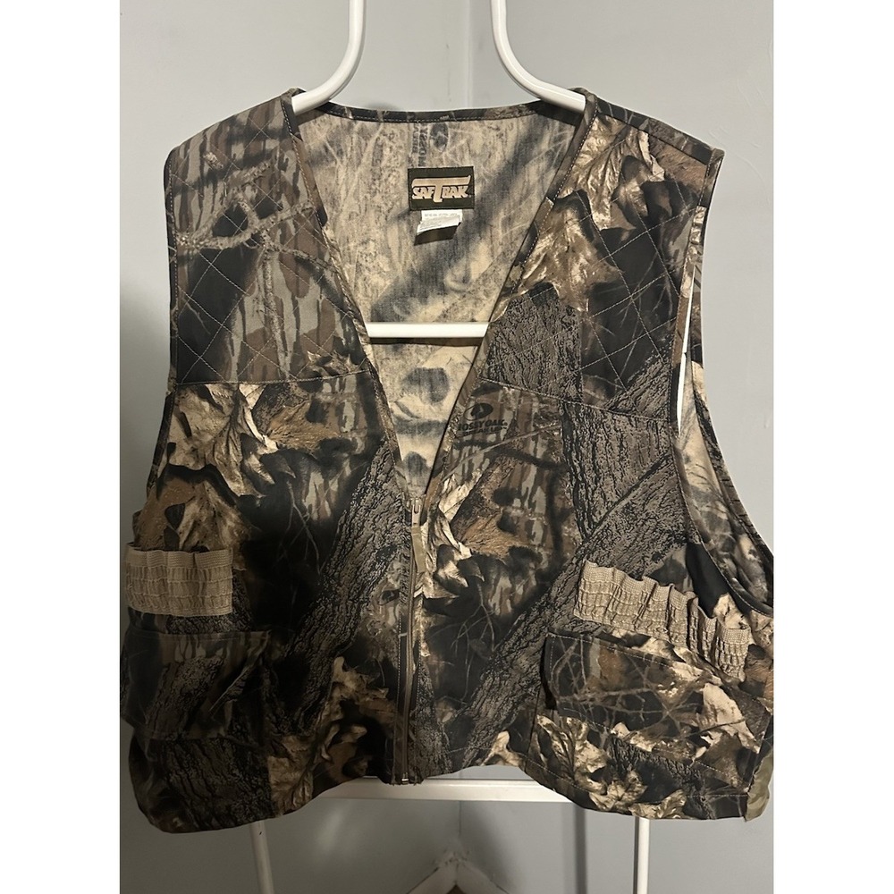 SAFTBAK Mossy Oak Breakup Camo Hunting Vest Size Men's XXL